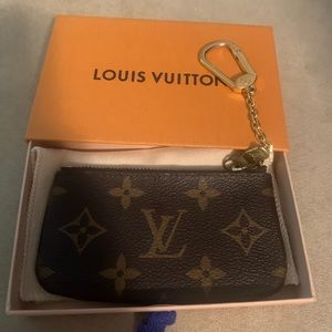 Louis Vuitton brown key pouch